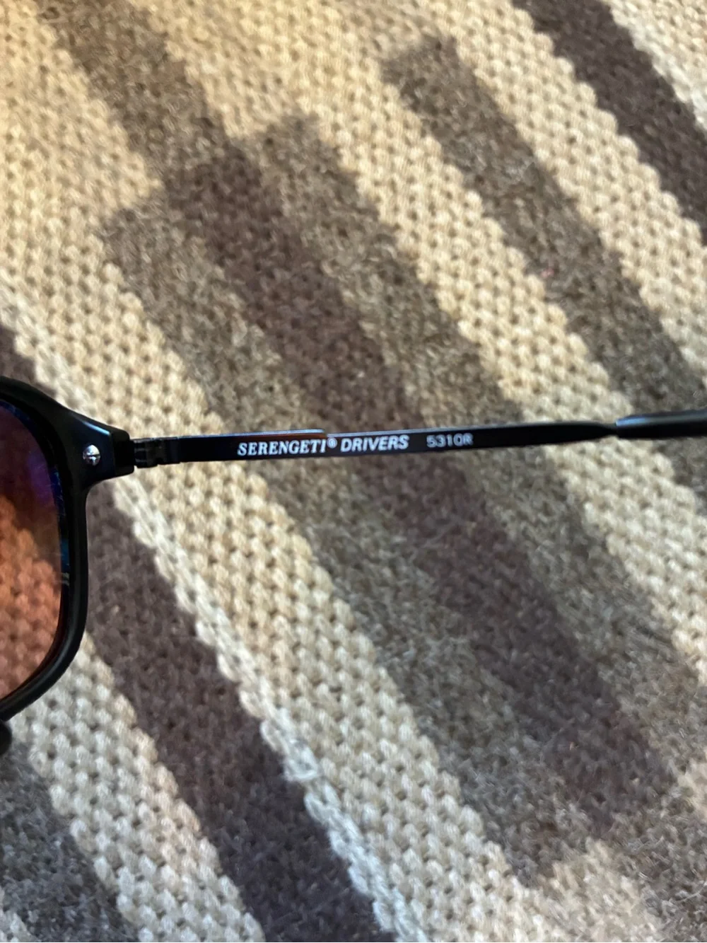 Vintage Serengeti Drivers 5310K Black Aviator Sunglasses Corning Glass Japan